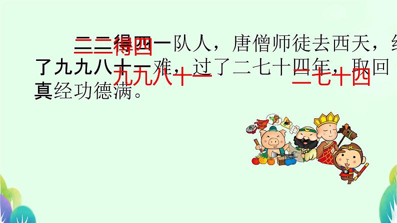 六 表内乘法和表内除法（二） 总 复 习（课件）-2024-2025学年数学二年级上册苏教版05