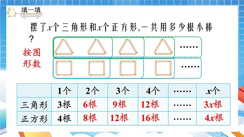 人教版数学五年级上册5.1.4《用字母表示数》课件06