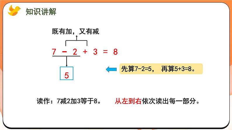 2.5 加、减混合（课件）2024-2025学年一年级数学上册苏教版第8页