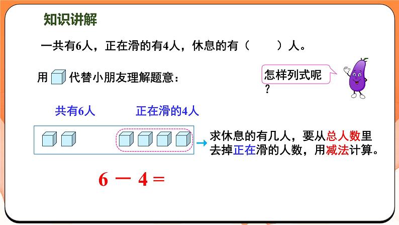 2.3 6~9的减法（课件）2024-2025学年一年级数学上册苏教版第4页