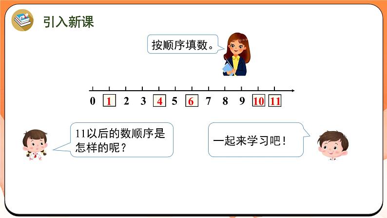 5.2 11~19的顺序和大小（课件）2024-2025学年一年级数学上册苏教版02