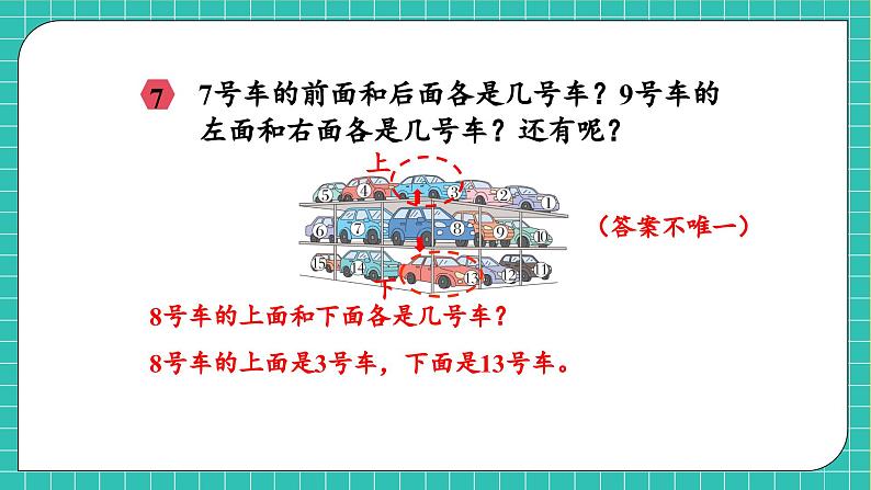 【核心素养】2024西师大版数学一年级上册-6.3 认识位置（课件+教案+习题）08