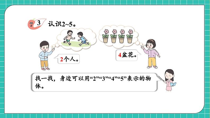 【核心素养】2024西师大版数学一年级上册-1.2 认识2-5及2-5的分与合（课件+教案+习题）06