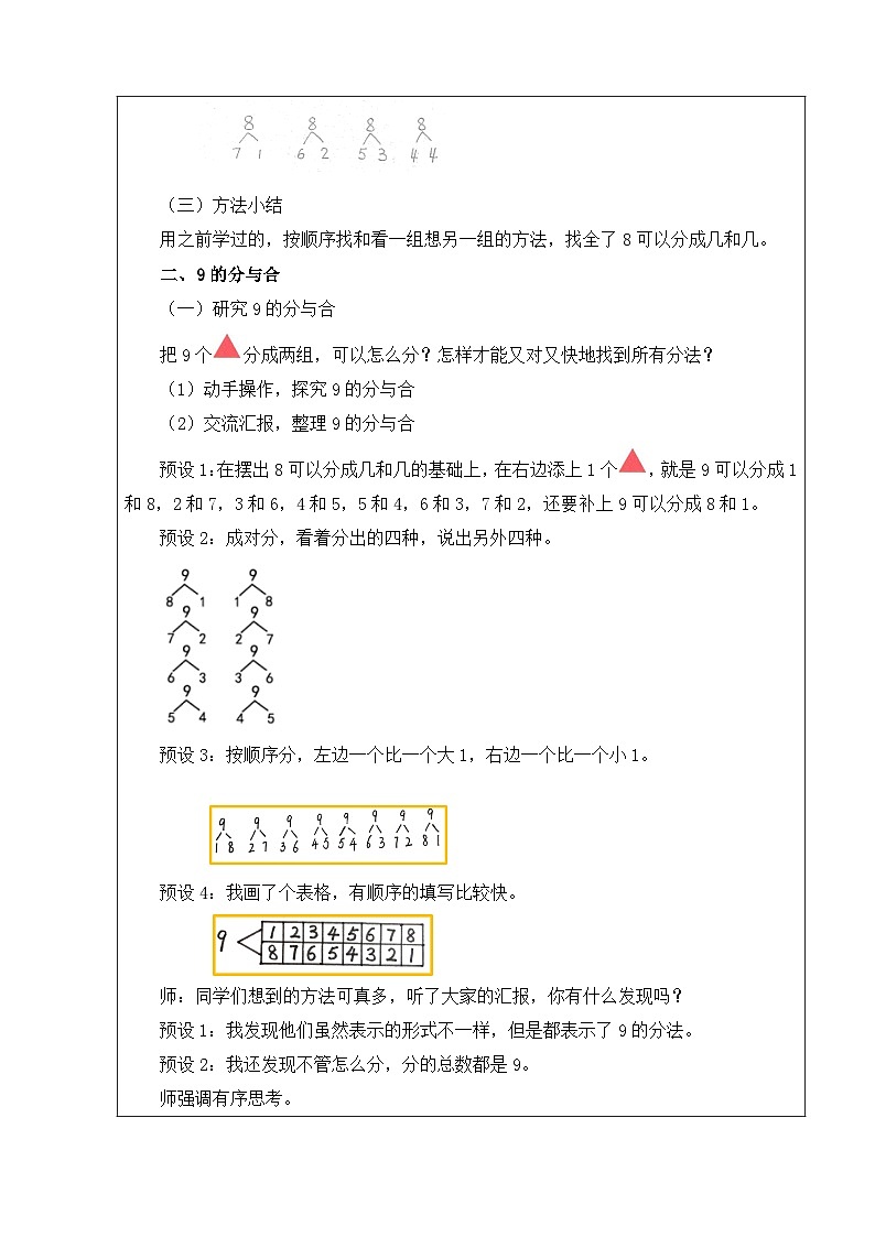 人教2024版数学一年级上册 第2单元 第3课时 分与合 【PPT课件+教案】03