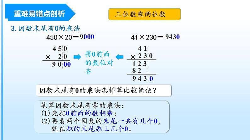 第四单元《三位数乘两位数》（四年级上册 单元复习课件 人教版）第6页