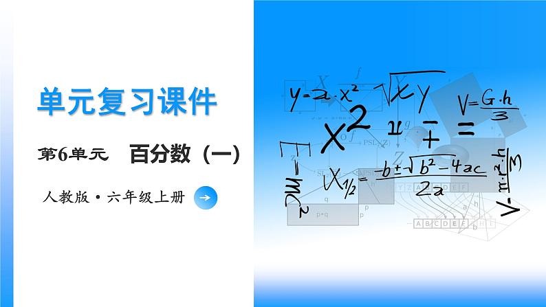 第6单元《百分数（一）》（数学六年级上册 单元复习课件 人教版）第1页