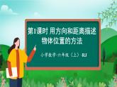 第2单元第01课时用方向和距离描述物体在平面图上位置的方法（数学六年级上册 教学课件 人教版）