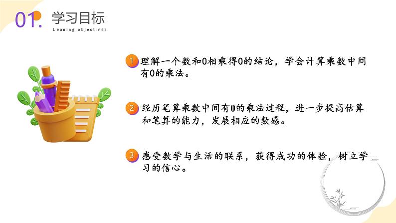 苏教版三年级上册数学 教学课件）第一单元第七课时  中间有0的三位数乘一位数第2页