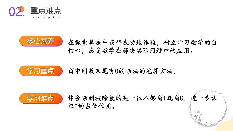 苏教版三年级上册数学 教学课件）第四单元第八课时 商中间或末尾有0的除法第3页