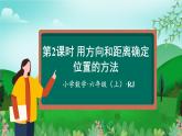 第2单元第02课时 用方向和距离确定物体位置的方法（数学六年级上册 教学课件 人教版）