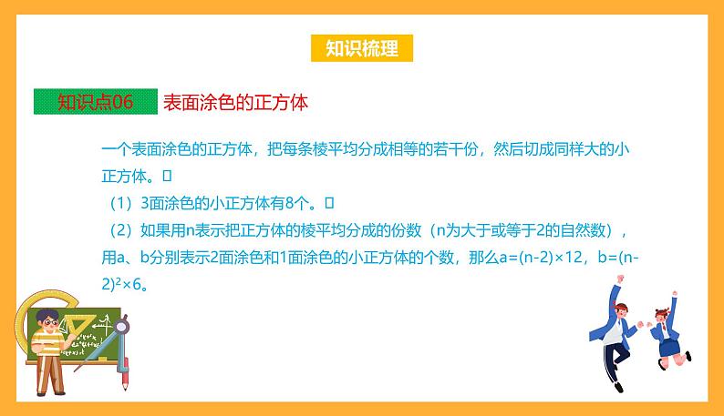 苏教版六年级数学上册 第一单元《长方体和正方体》复习课件+复习讲义08