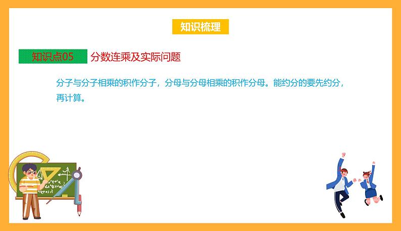 苏教版六年级数学上册 第二单元《分数乘法》复习课件+复习讲义07