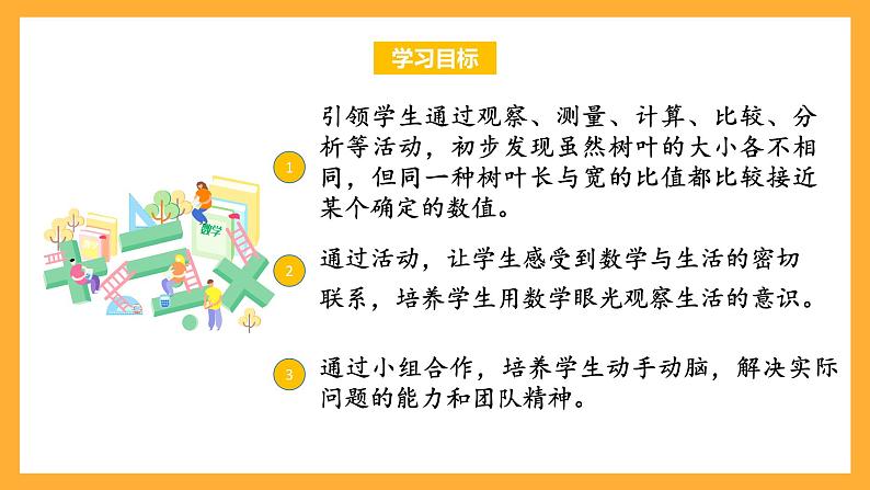 苏教版六年级数学上册 第三单元 第9课时 《树叶中的比》 课件第2页