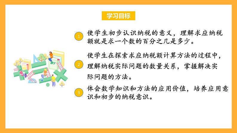 苏教版六年级数学上册 第六单元 第七课时《纳税问题》课件+教案+学习任务单+分层作业02