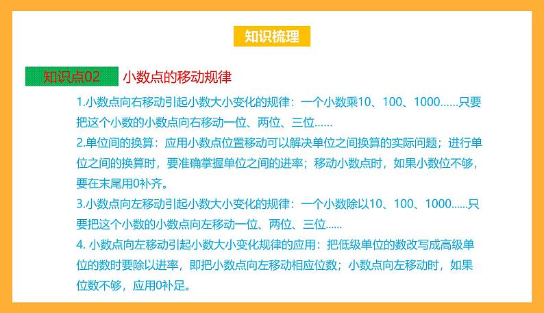 苏教版五年级数学上册 第五单元《小数乘法和除法》复习课件+复习讲义04