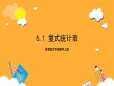 苏教版五年级数学上册 第六单元 第一课时《复式统计表》课件+教案+分层作业