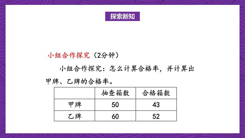 北师大版六年级数学上册 4.2《合格率》课件+练习07