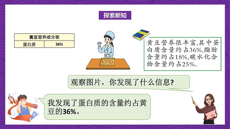 北师大版六年级数学上册 4.3《营养含量》课件+练习05