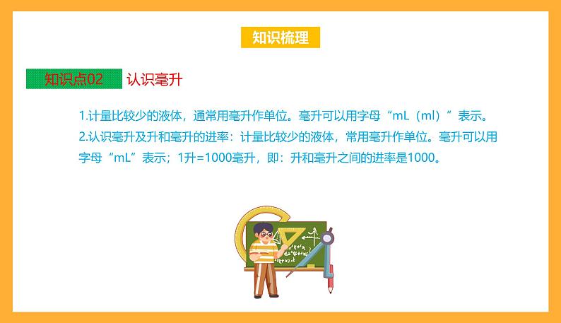 苏教版四年级数学上册 第一单元《升和毫升》复习课件第4页