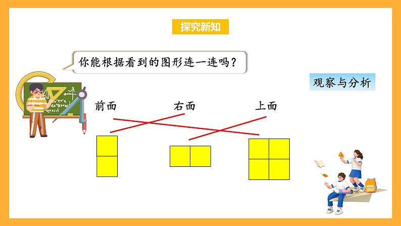 苏教版四年级数学上册 第三单元 第二课时《观察由几个正方体摆成的长方体和正方体》课件+教案+分层作业07