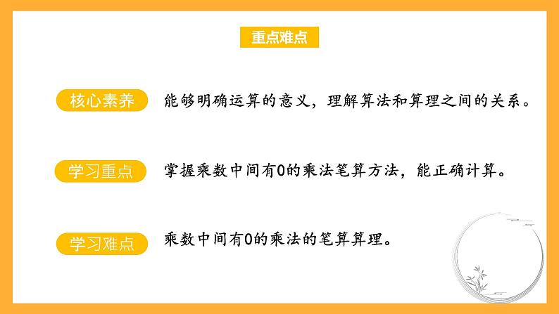 苏教版三年级数学上册 第一单元第七课时《中间有0的三位数乘一位数》课件+教案+学习任务单+分层作业03