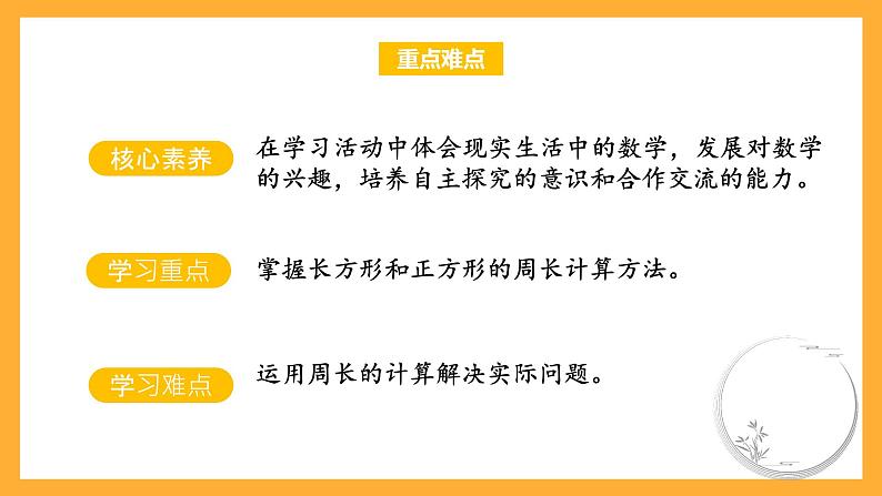 苏教版三年级数学上册 第三单元第3课时《长方形和正方形的周长》课件第3页