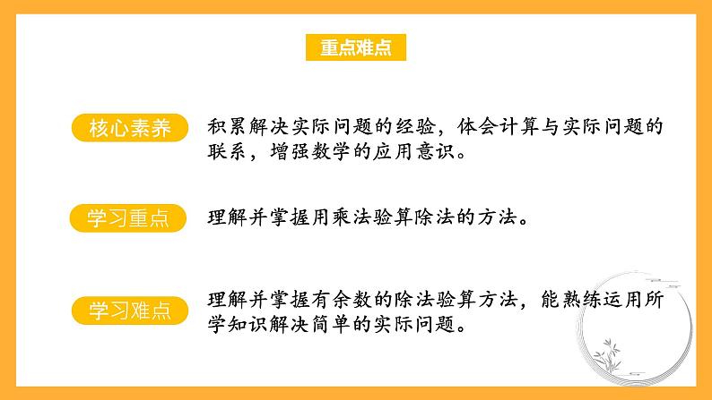 苏教版三年级数学上册 第四单元第三课时《除法的验算》课件+教案+学习任务单+分层作业03