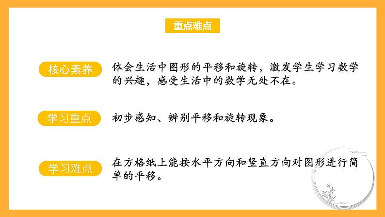 苏教版三年级数学上册 第六单元第一课时《平移和旋转》课件+教案+学习任务单+分层作业03