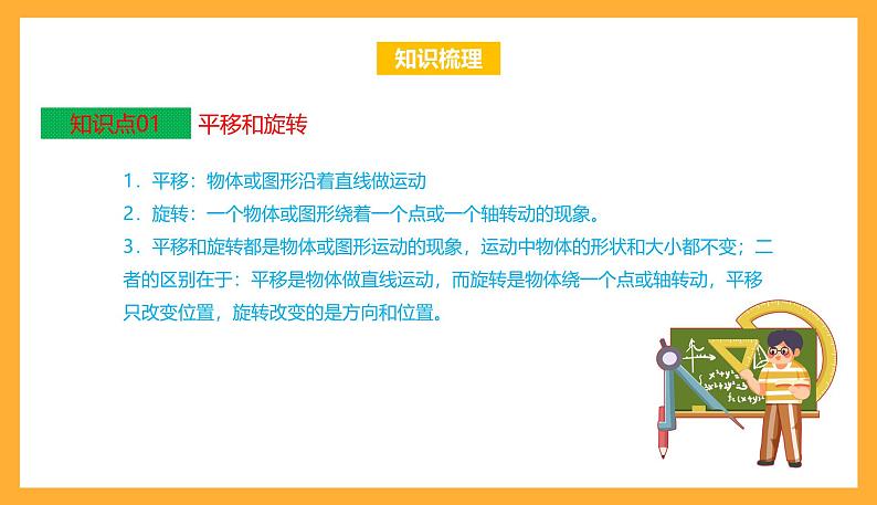 苏教版三年级数学上册 第六单元《平移、旋转和轴对称》复习课件+复习讲义03