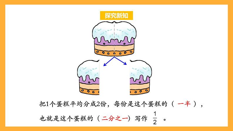 苏教版三年级数学上册 第七单元第一课时《认识几分之一》课件+教案+学习任务单+分层作业08