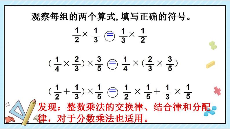 六上分数乘法 1.5 分数混合运算和简便计算PPT课件第4页