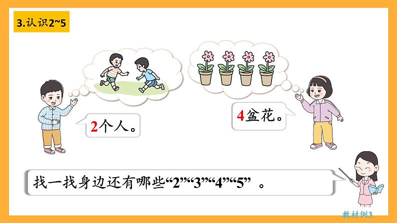 西师大版小学数学一年级上册  1.2《认识2~5及2~5的分与合》课件05