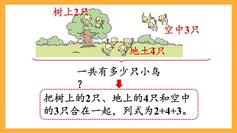 西师大版小学数学一年级上册  2.3《 连加、连减与加减混合（1）》课件06