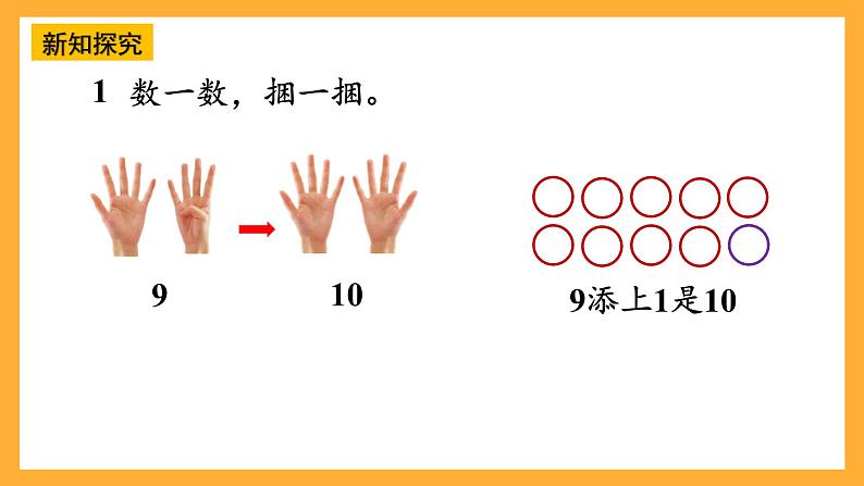 西师大版小学数学一年级上册  4.1.1（1）《10的认识和加减法》课件06