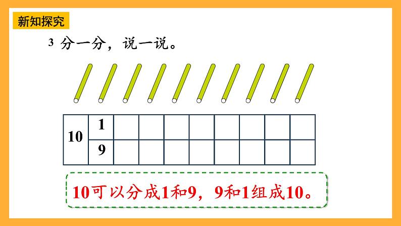 西师大阪小学数学一年级上册  4.1.1（2）《10的认识和加减法》课件第5页