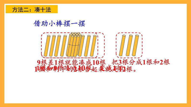 西师大版小学数学一年级上册  5.1 《9加几》课件08