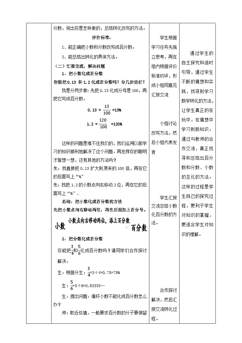 青岛版（六三制）数学六上7.2《百分数和分数、小数的互化》课件+教案02