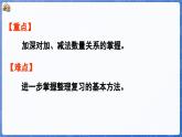 第6单元  期末复习 第3课时 数量关系（课件）-2024-2025学年一年级数学上册冀教版