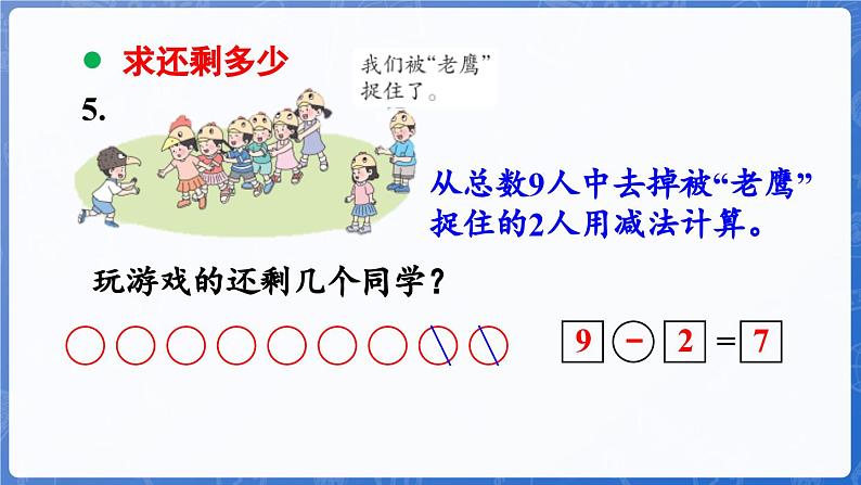 第6单元  期末复习 第3课时 数量关系（课件）-2024-2025学年一年级数学上册冀教版第8页