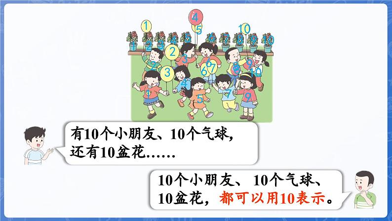 1.4.1 10的认识（1）（课件）-2024-2025学年一年级数学上册冀教版07