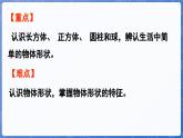 2.1 认识长方体、正方体、圆柱和球（课件）-2024-2025学年一年级数学上册冀教版