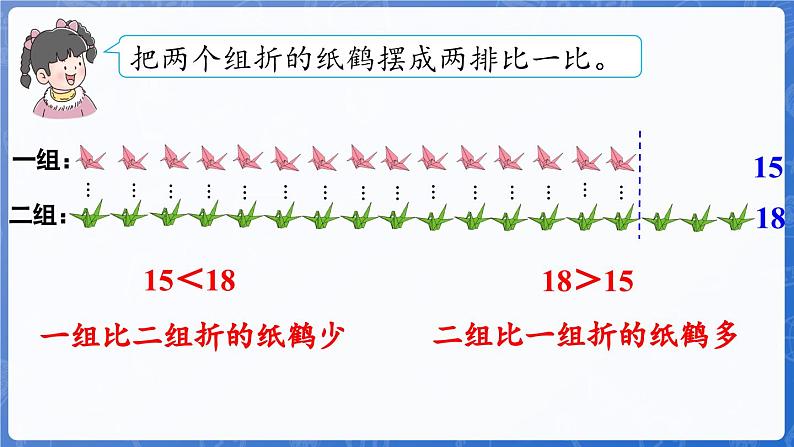 3.3 20以内数的大小比较（课件）-2024-2025学年一年级数学上册冀教版06