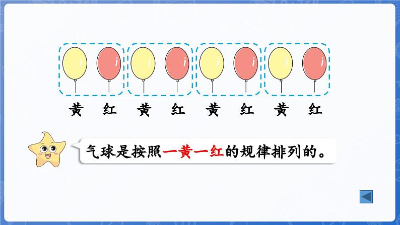 5.1 简单事物中的规律（课件）-2024-2025学年一年级数学上册冀教版07