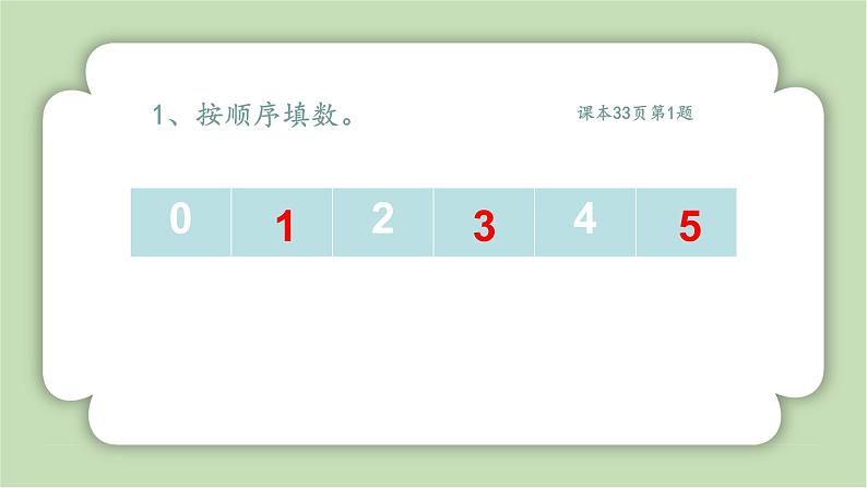 人教版小学数学一年级上册5以内数的认识与加、减法《练习》课件02