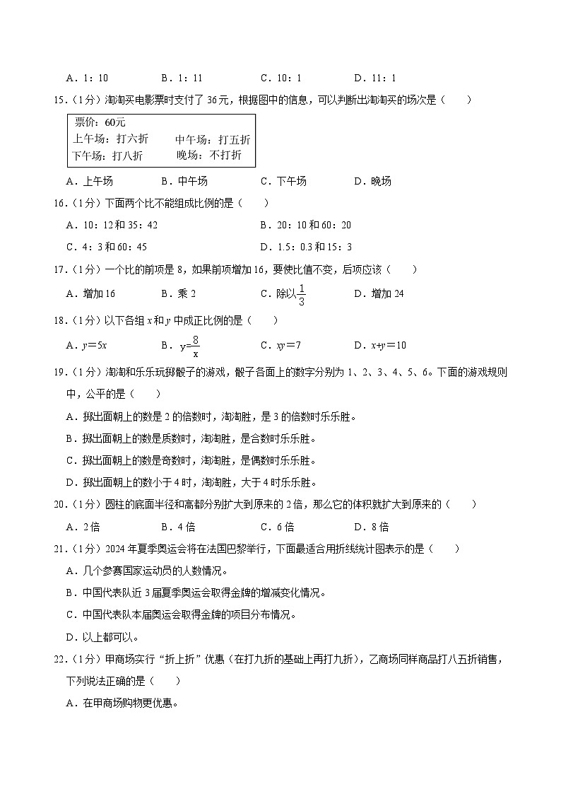 2024年甘肃省临夏州小升初数学试卷第2页