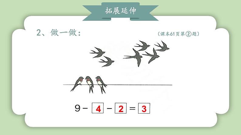 人教版小学数学一年级上册第二单元6-10的认识和加、减法《复习五》课件04