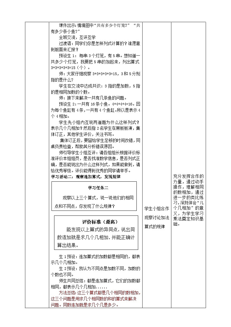 青岛版（六三制）数学二上1.1《求相同的加数的和》课件+教案03
