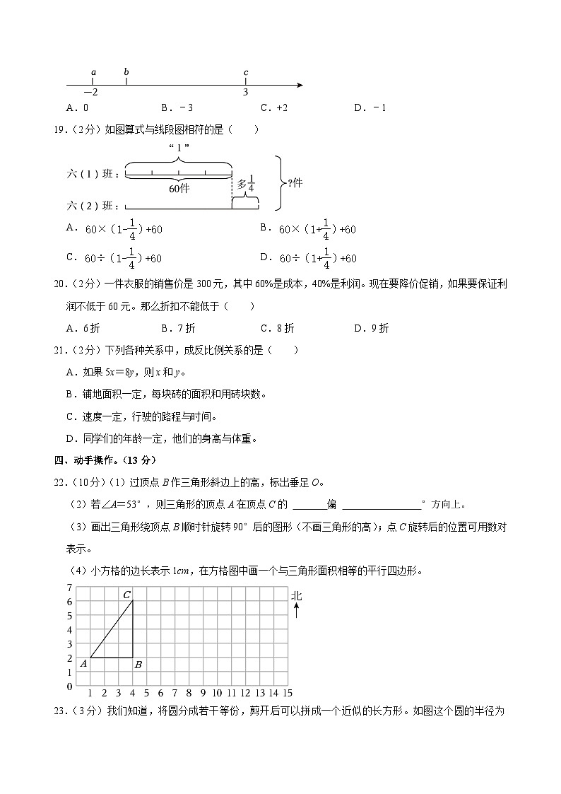 2024年河南省许昌市襄城县小升初数学试卷第3页