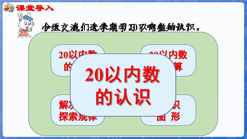 第6单元  期末复习 第1课时 20以内数的认识（课件）-2024-2025学年一年级数学上册冀教版04