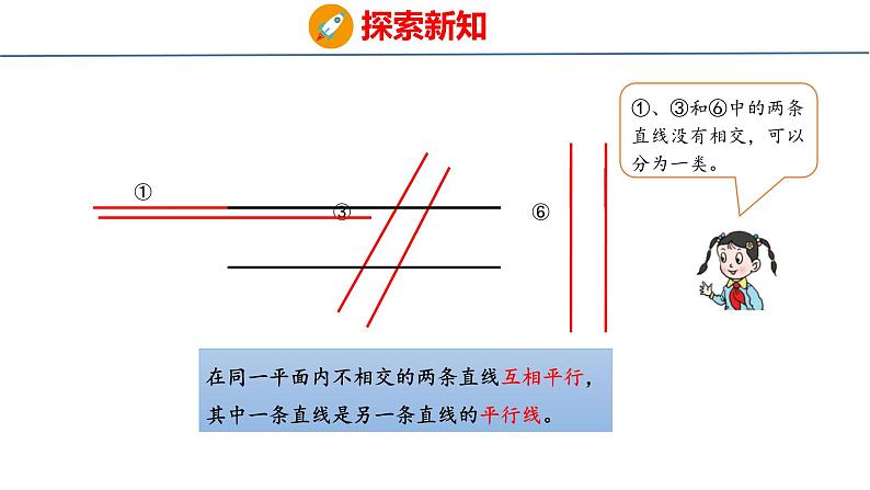 青岛版数学四上 青岛六三版四年级上册数学4.1  认识平行 课件第5页